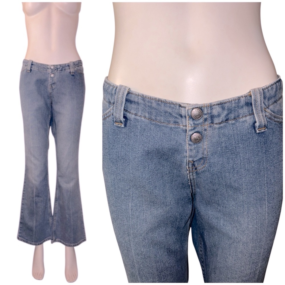 Vintage Y2K Levi’s Too Superlow Stretch Low Rise Bootcut Jeans Jrs Sz 13 33 X 30